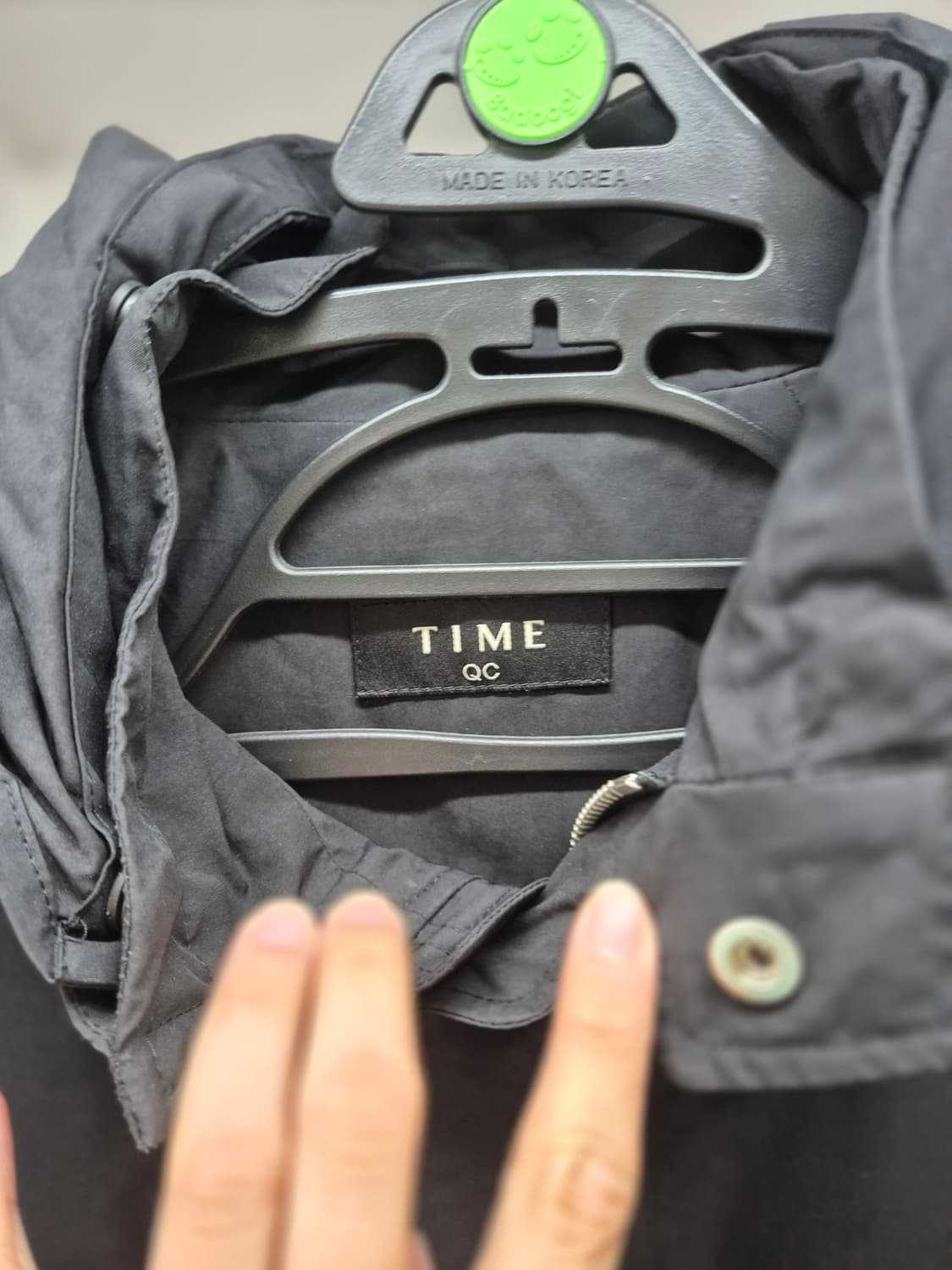 타임옴므 블랙 바람막이(야상) 상품이미지3