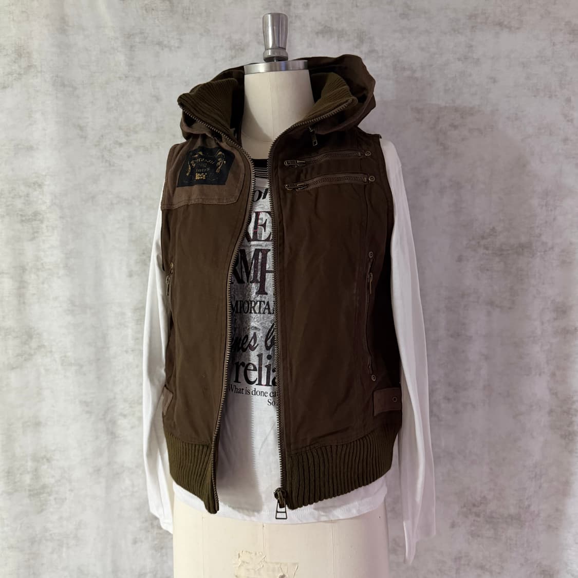 Y2k vest jacket 상품이미지1