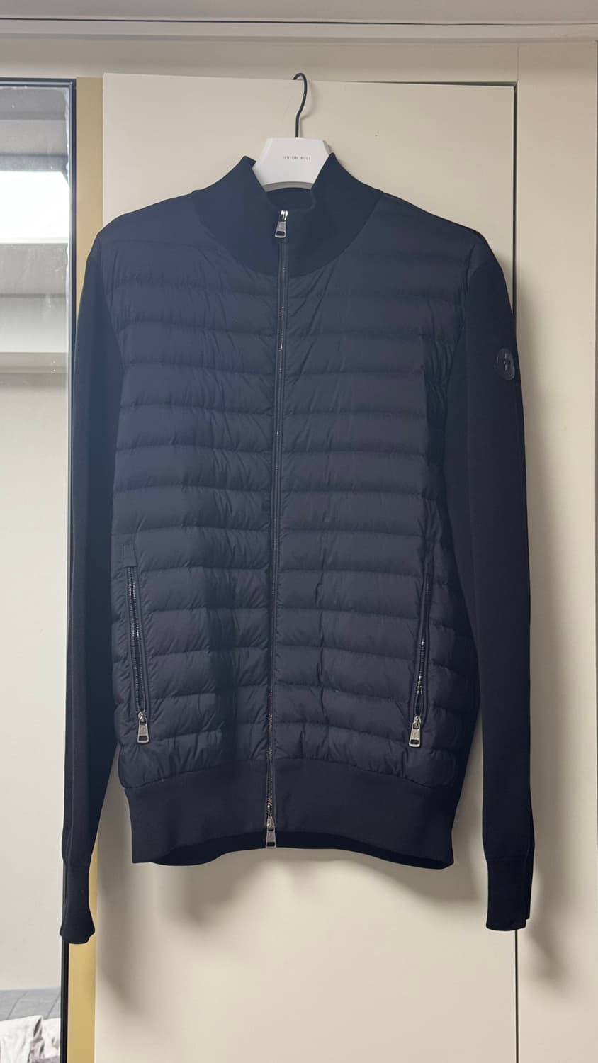 몽클레어 남성 니트 패딩 집업 블랙 XL 블랙로고 상품이미지1