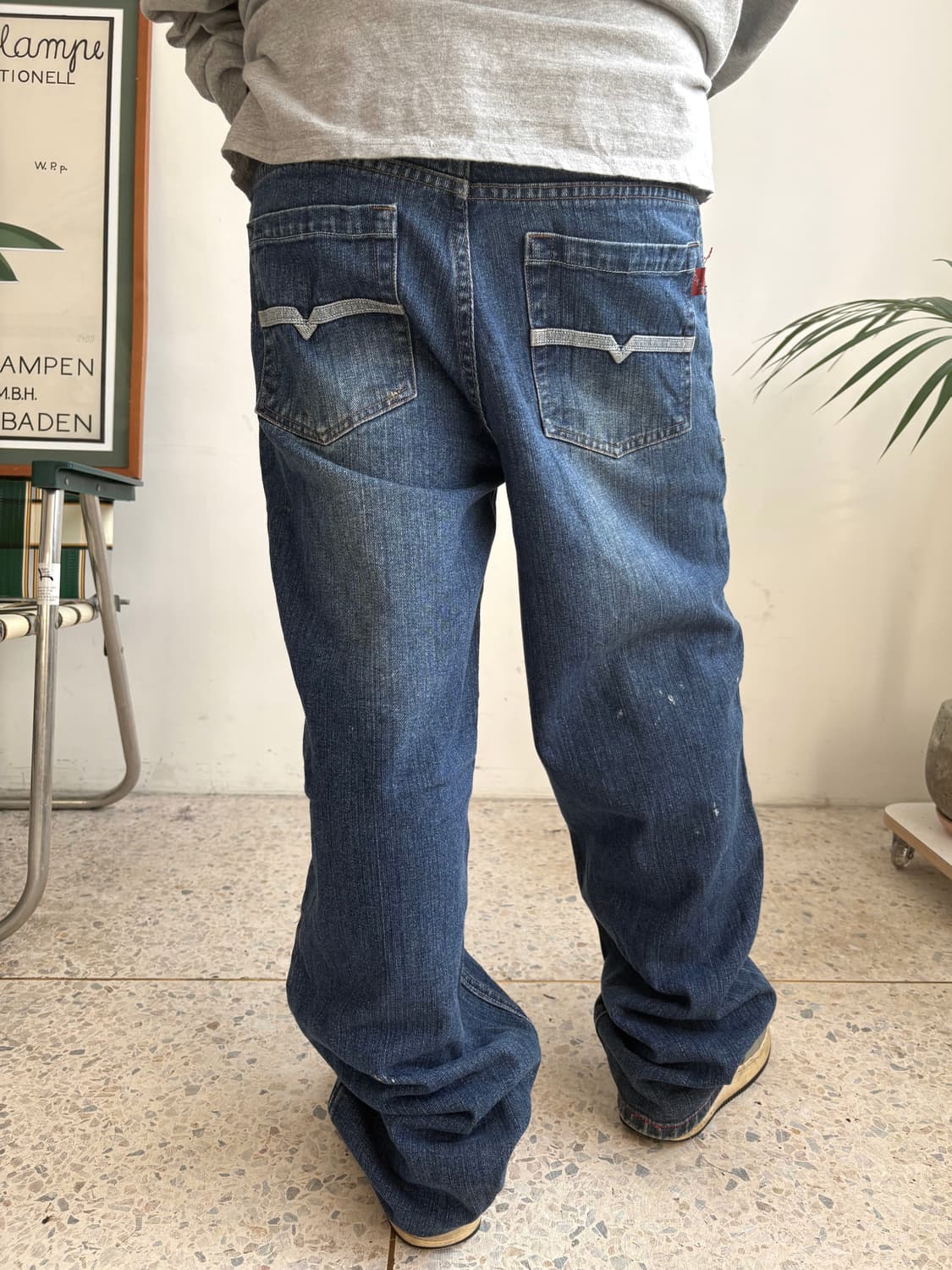 90’s 빈티지 자수 힙합팬츠 상품이미지4