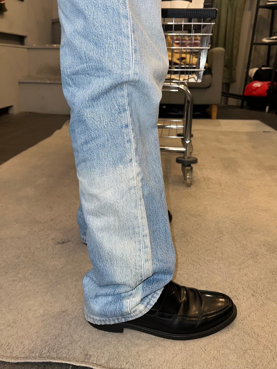 90’s Levi’s 501 532 denim washed pants  상품이미지4