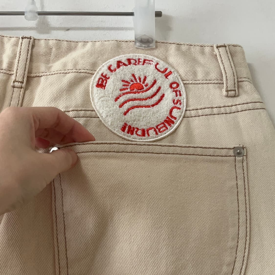 기준 kijun 바지 크림 XL - 새제품 상품이미지10