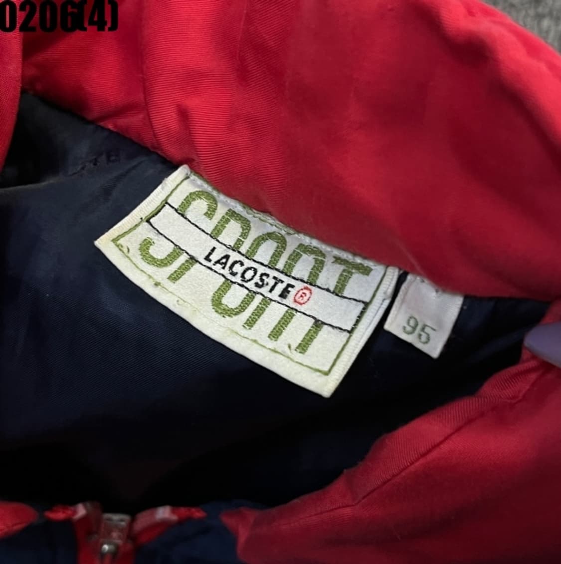 [95] 라코스테 빈티지 네이비 패딩 조끼 0206(4) 상품이미지3