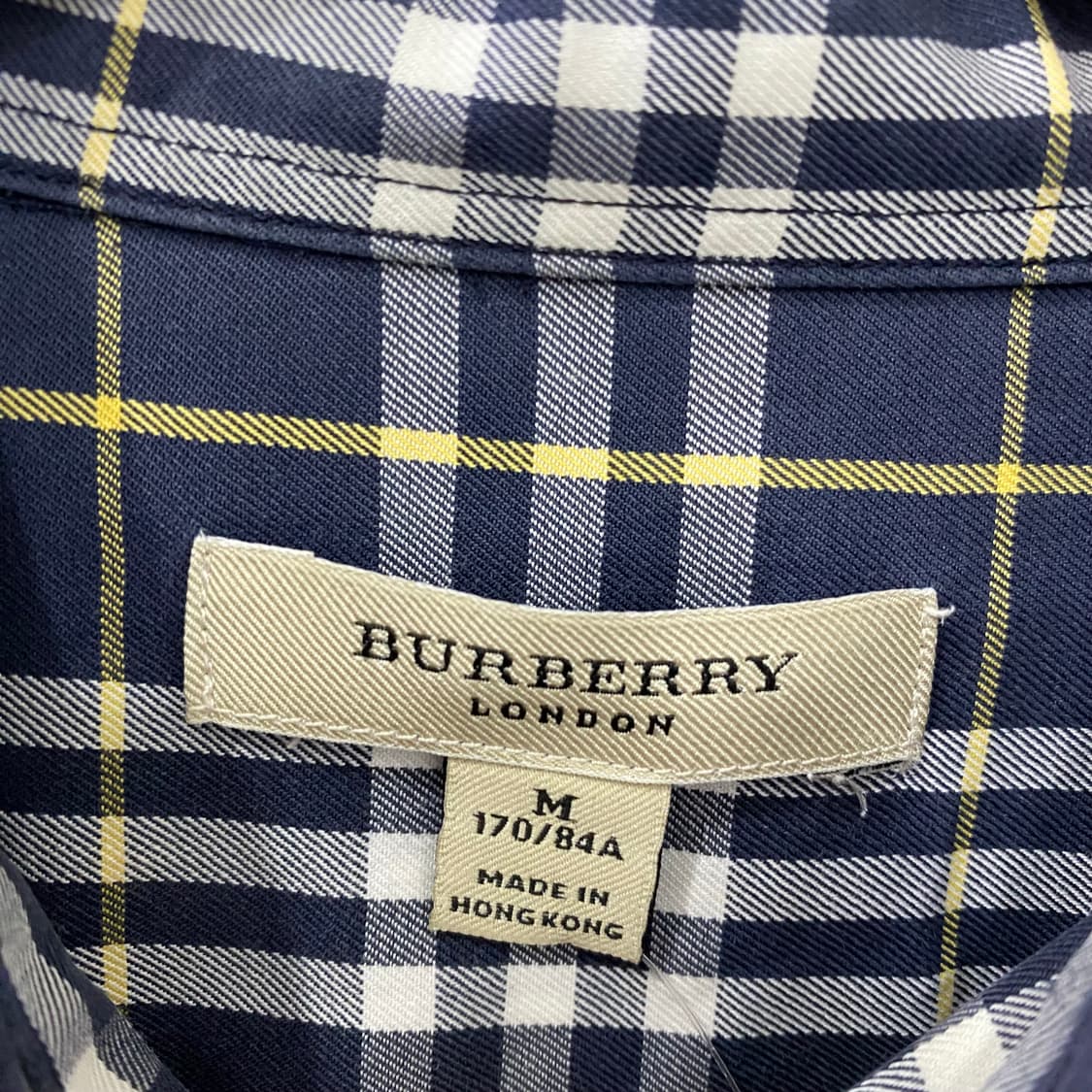 버버리 체크 반팔셔츠(M) 상품이미지6