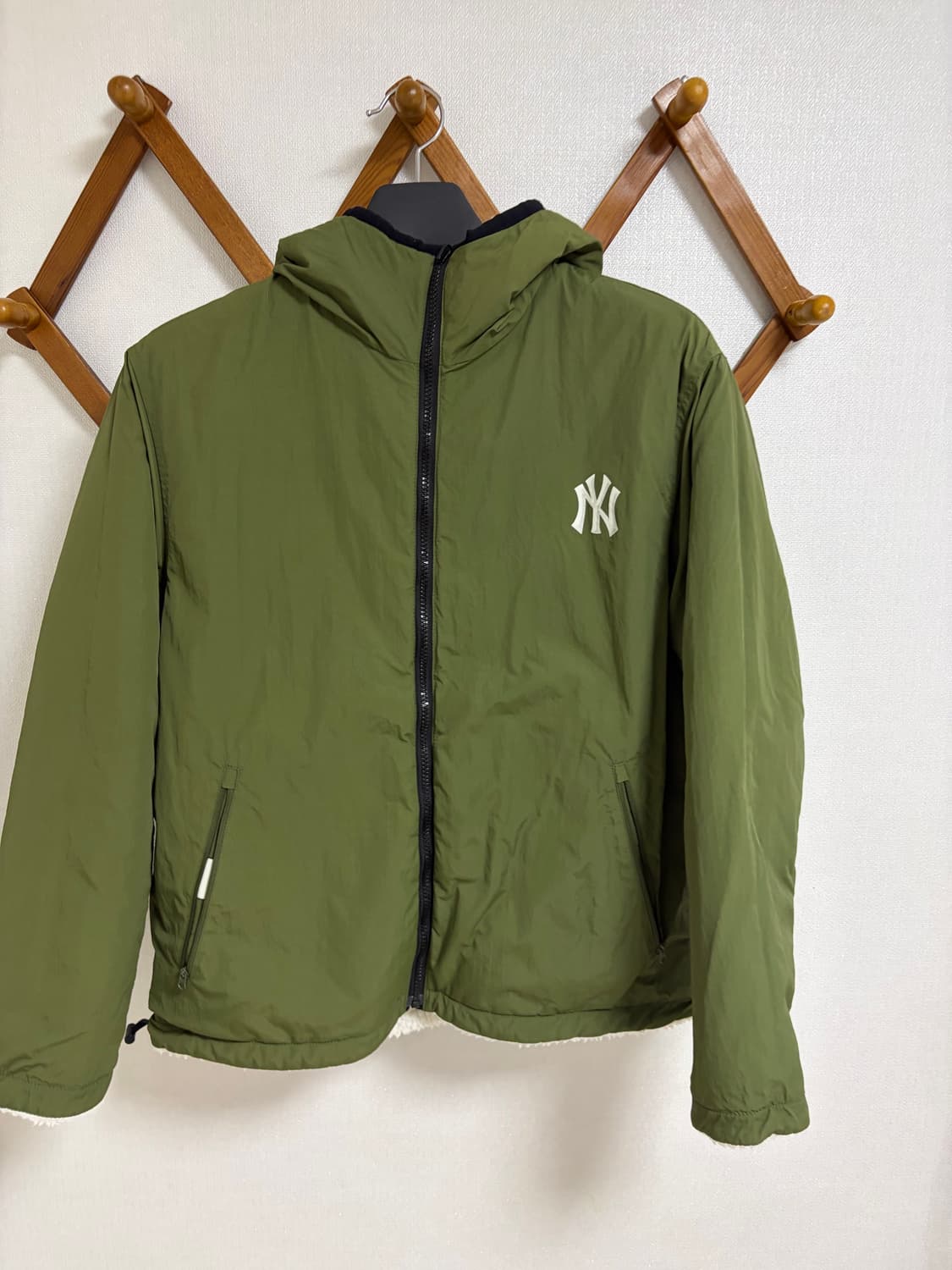 mlb 엠엘비 후리스 후드집업m 리버서블 상품이미지3