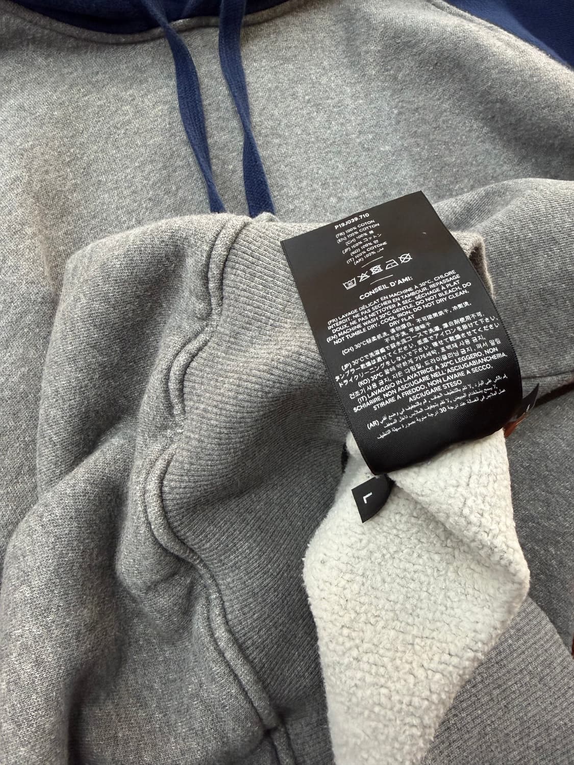 L/ 아미 파리스 로고 투톤 후드티 상품이미지8