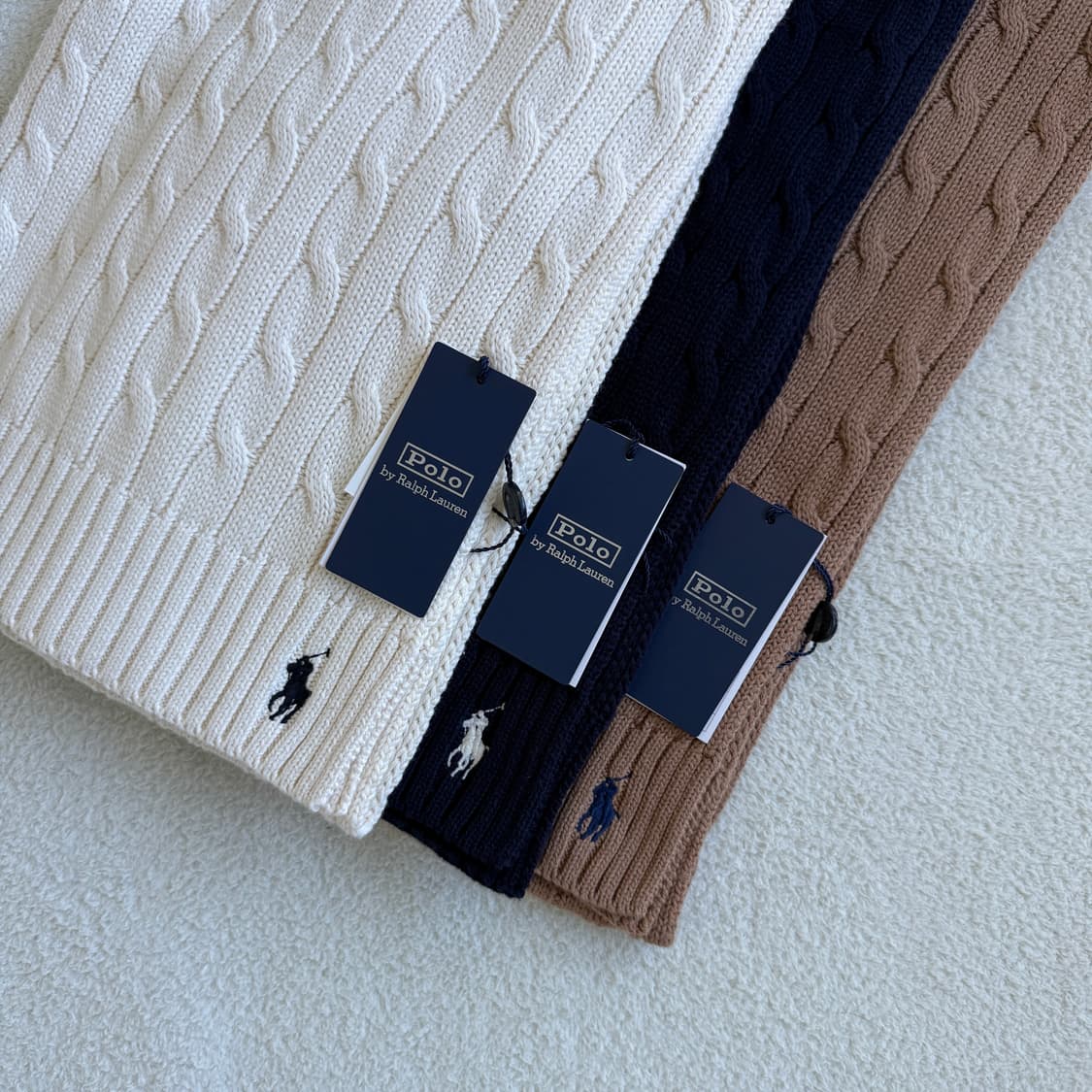 폴로랄프로렌 코튼 꽈배기 목도리 3가지 색상 상품이미지2