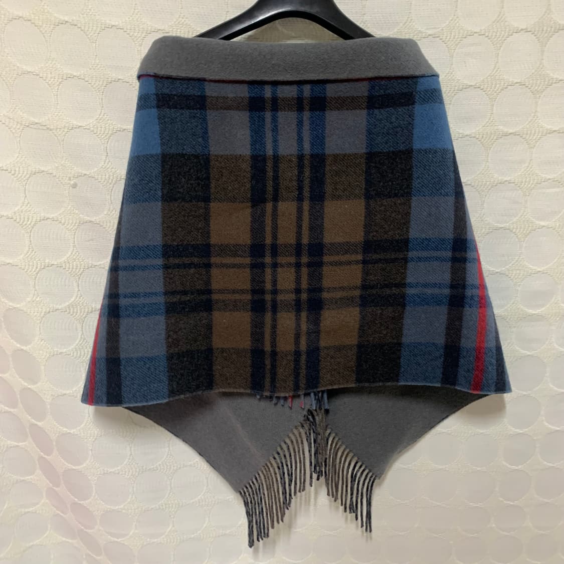 vivienne westwood 양면 사용 체크 울 머플러 상품이미지6