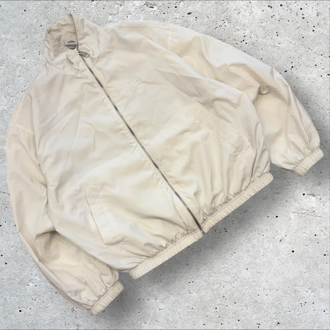 [XS] 아디다스 나일론 우븐 아이보리 바람막이 자켓 B375 상품이미지1