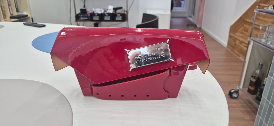 메종 마르지엘라 스내치드 스몰백 레드 상품이미지2