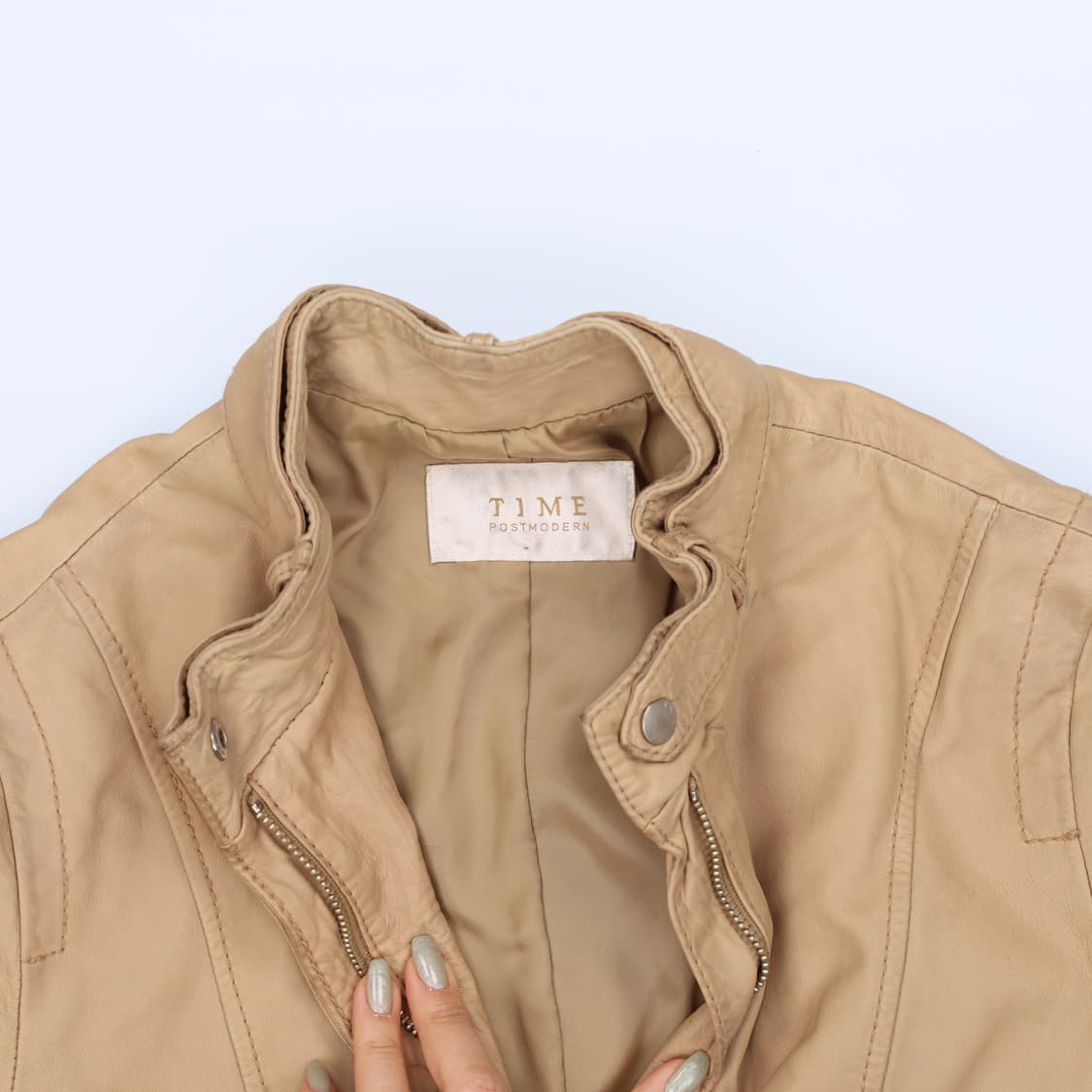 [82] 타임 한섬 여성 라이더 싱글 양가죽 자켓 0114J 상품이미지3