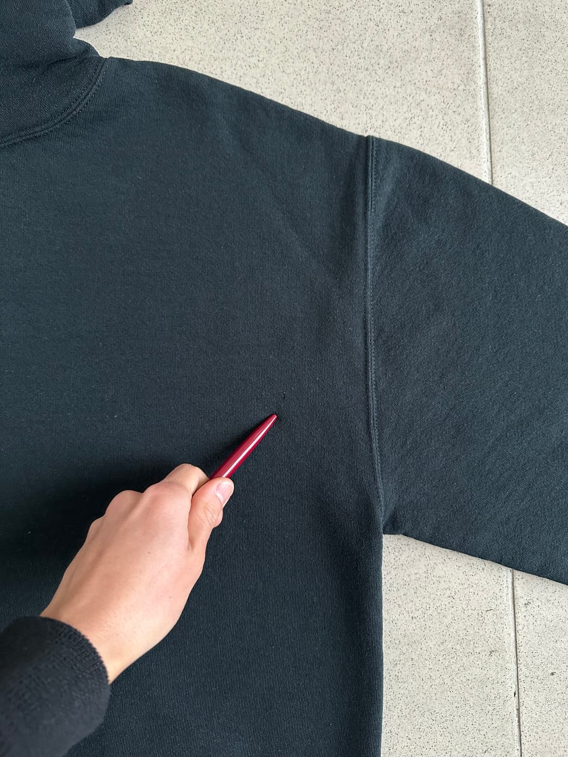 90s 빈티지 러셀 후드 블랙 L 상품이미지7