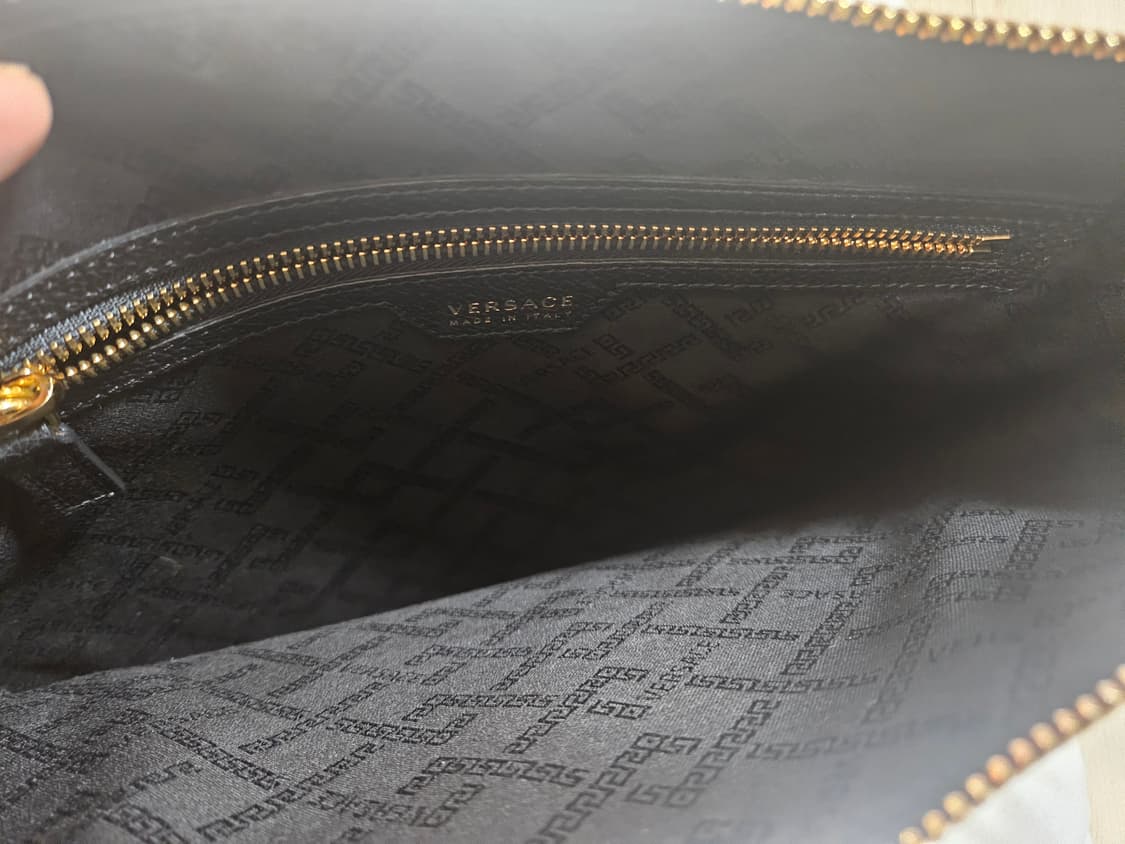 베르사체 블랙 레더 메두사 클러치백 라지 남여공용 상품이미지6