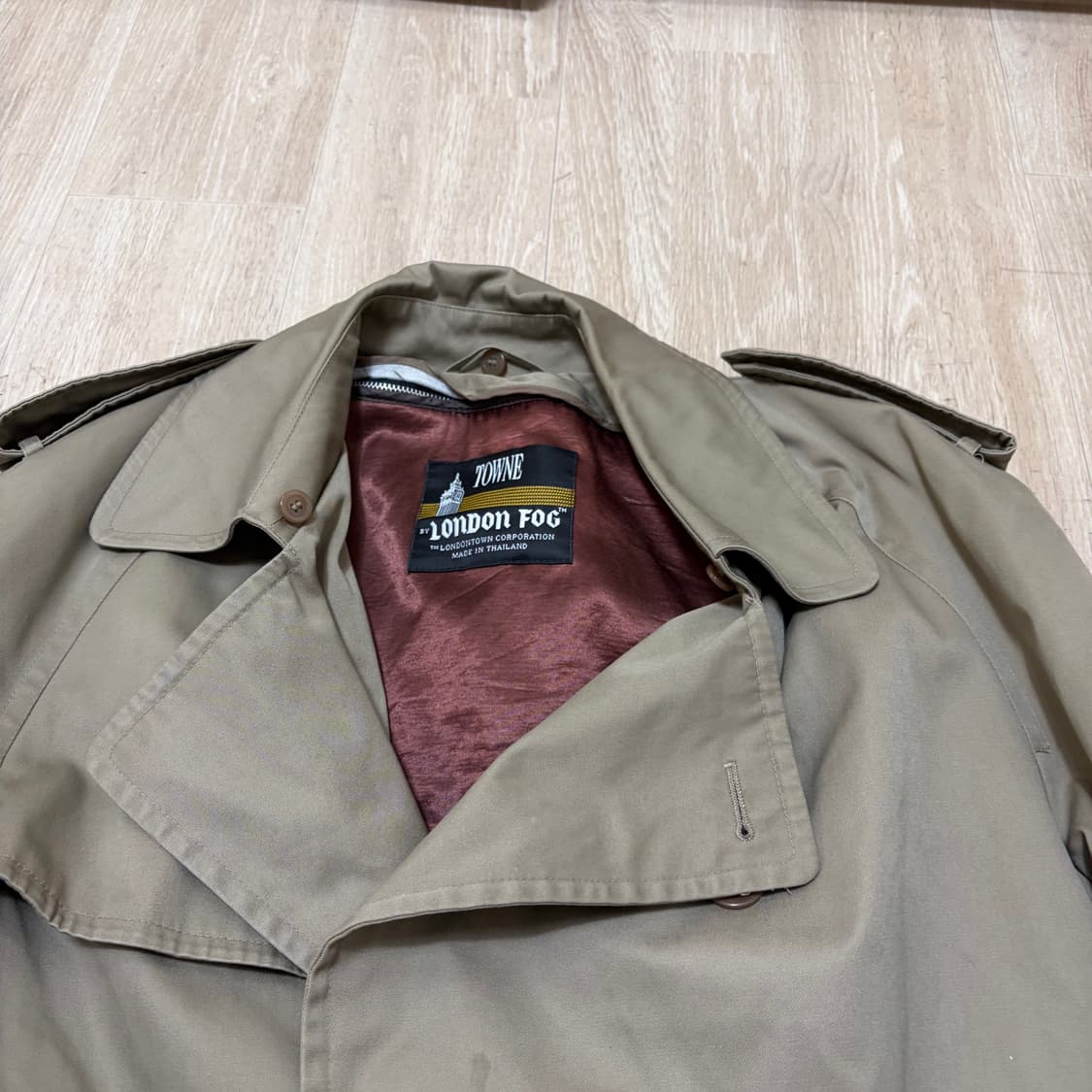 런던포그 안감내피 더플 트렌치코트 L/100  상품이미지3