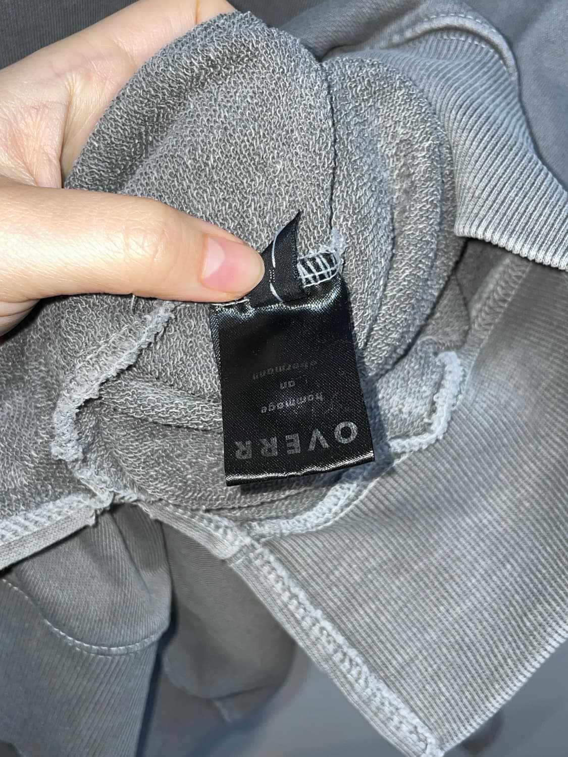 OVERR 빈티지 워싱 후드티 상품이미지9