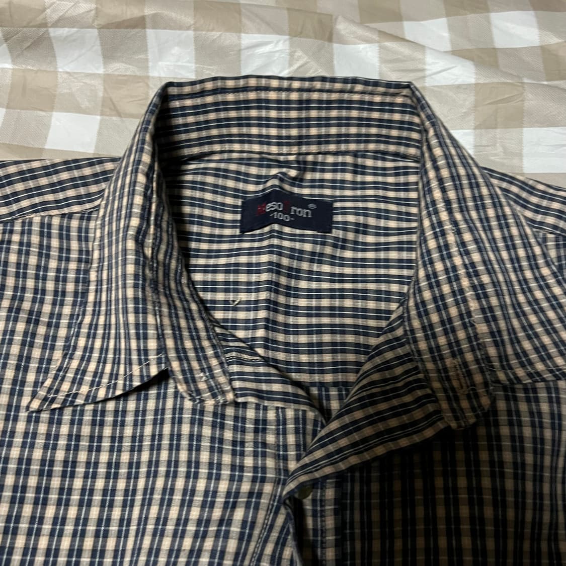 Mesotron 체크셔츠 100 긴팔 체크 셔츠 와이셔츠 상품이미지2