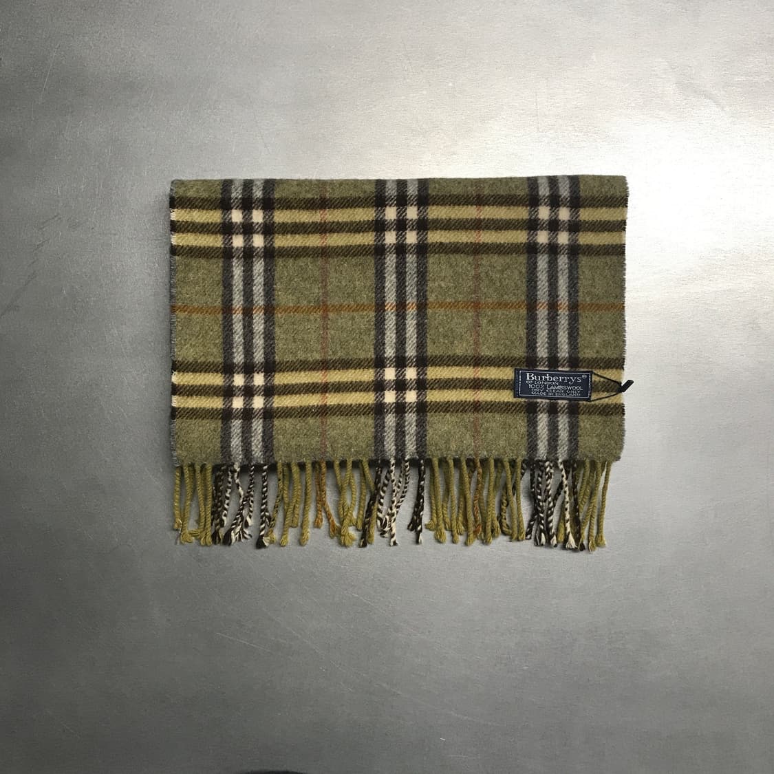버버리 정품 램스울 머플러 그린 상품이미지2