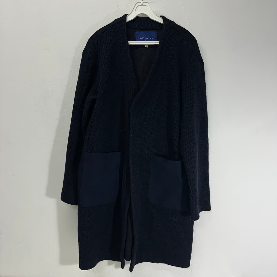 M 커스텀멜로우 다크네이비 롱 가디건 상품이미지3