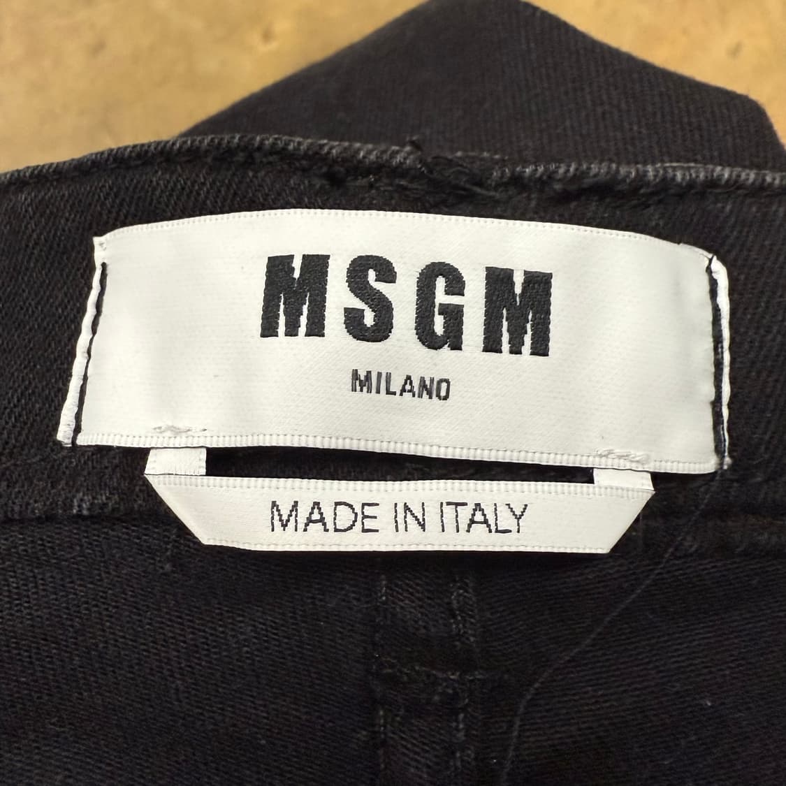 [ 정품/42 ] MSGM 흑청 데님 팬츠 b10 상품이미지4