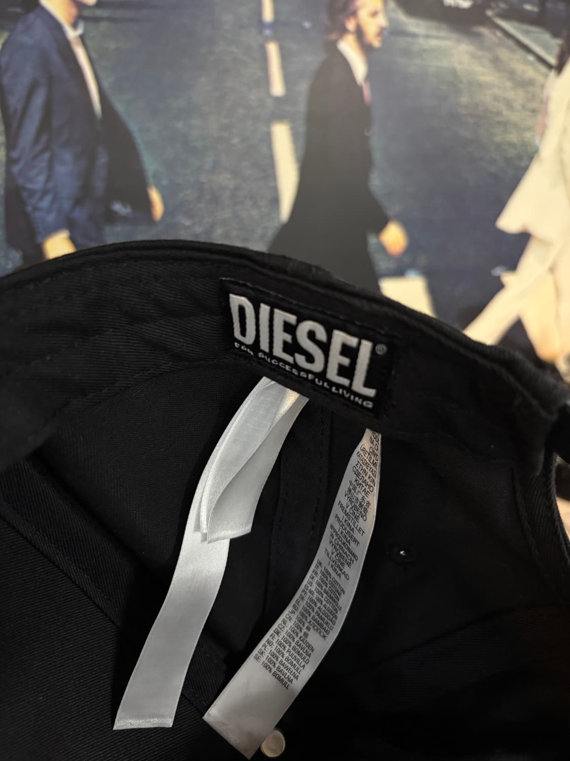 DIESEL 디젤 블랙 로고 볼캡 상품이미지5
