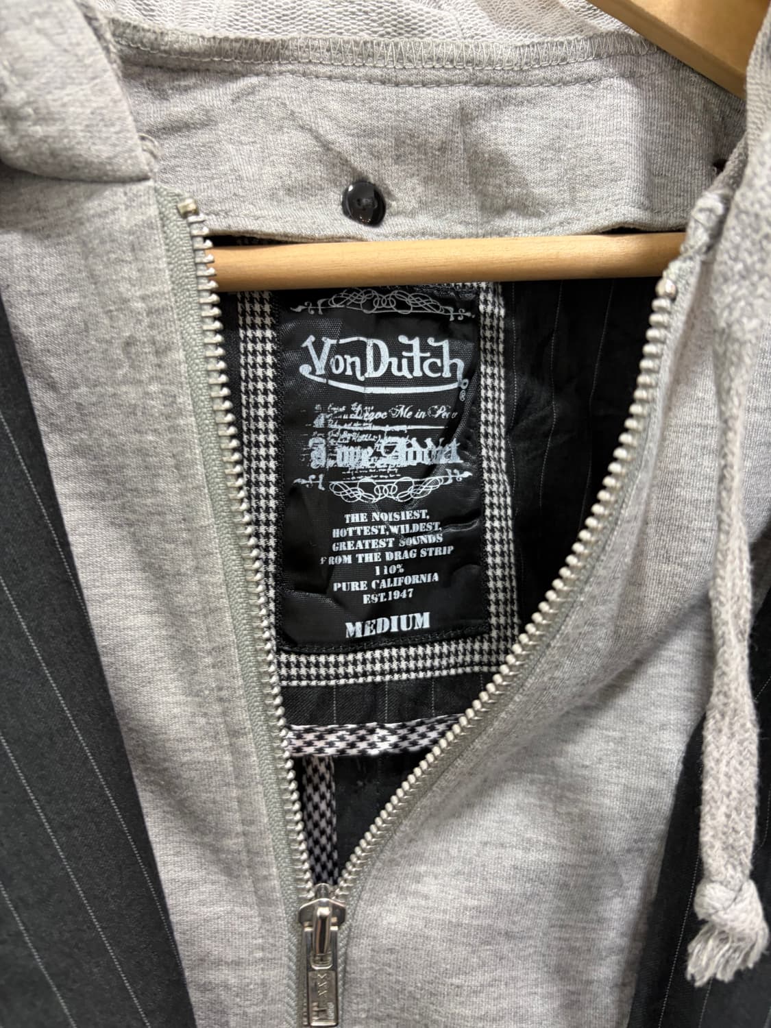 Von Dutch 본더치 레이어드 후드 베스트 자켓 상품이미지5