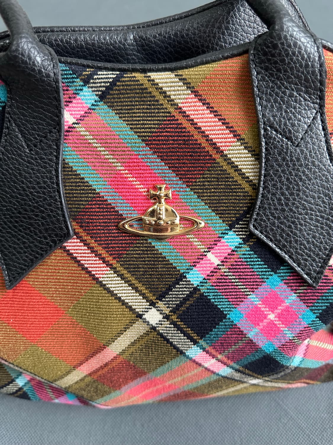 비비안웨스트우드 체크 토트백 핸드백 상품이미지7