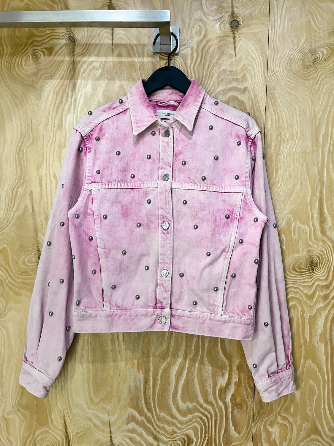 이자벨마랑 핑크 스터드 데님 트러커 자켓 상품이미지1