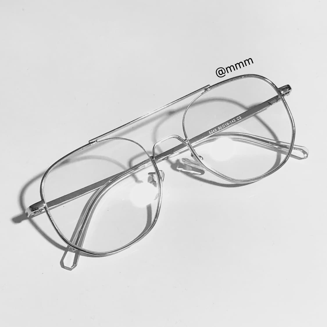 (Unisex) 은테 세미 보잉 안경 상품이미지5