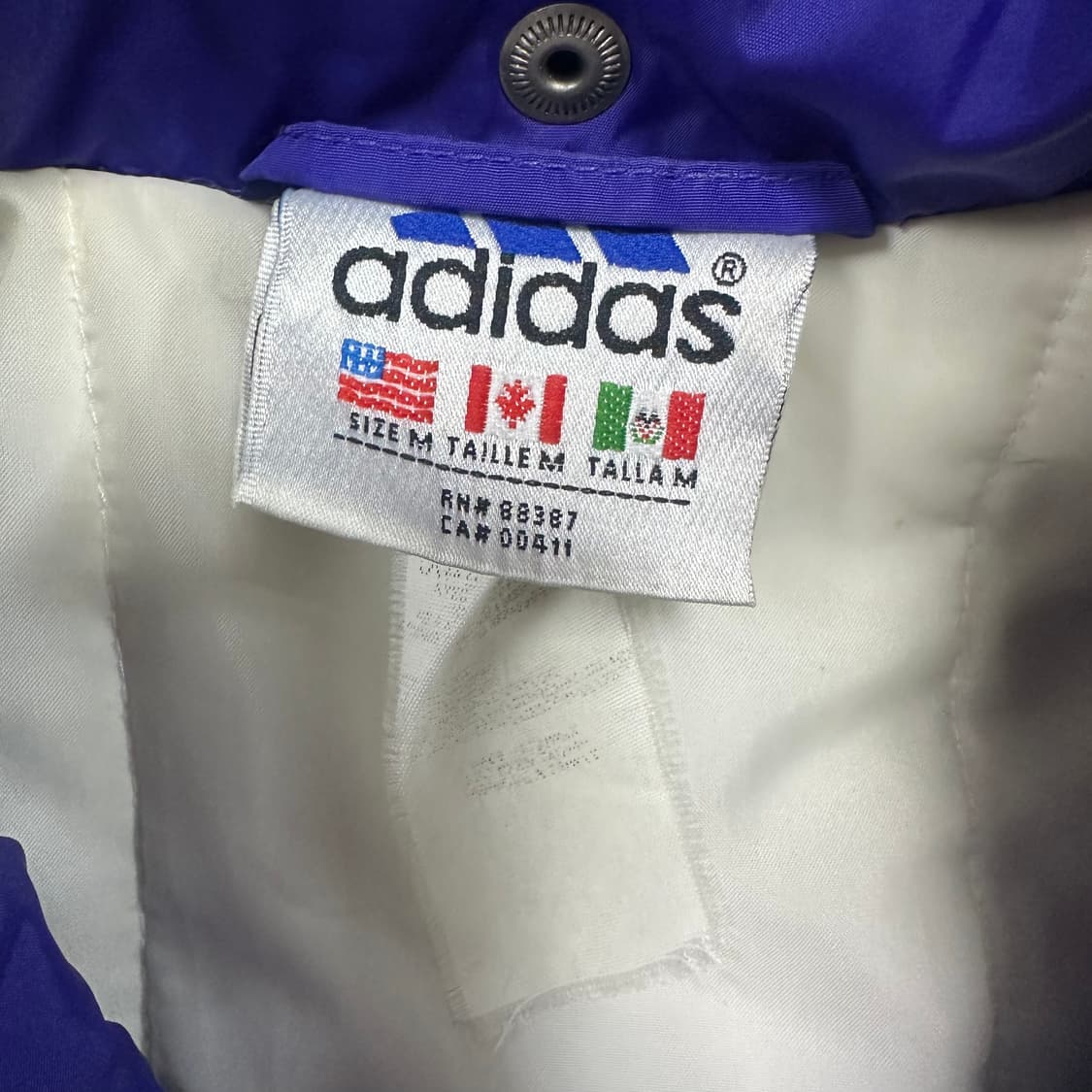 ✨ (바배) 아디다스 90s 빅로고 누빔 점퍼 자켓  상품이미지3