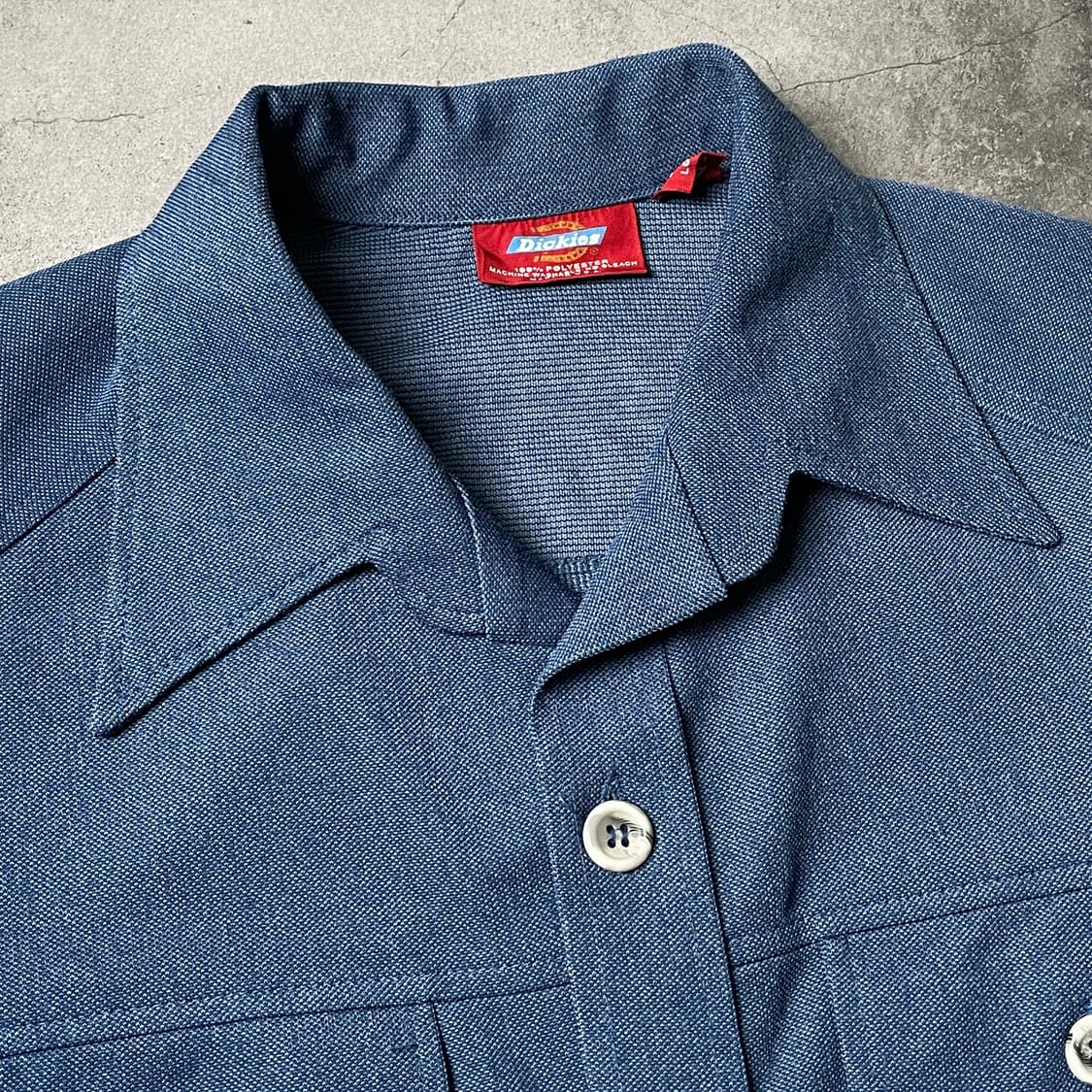 DICKIES 디키즈 빈티지 오픈카라 핀턱 워크 셔츠 A00879 상품이미지2