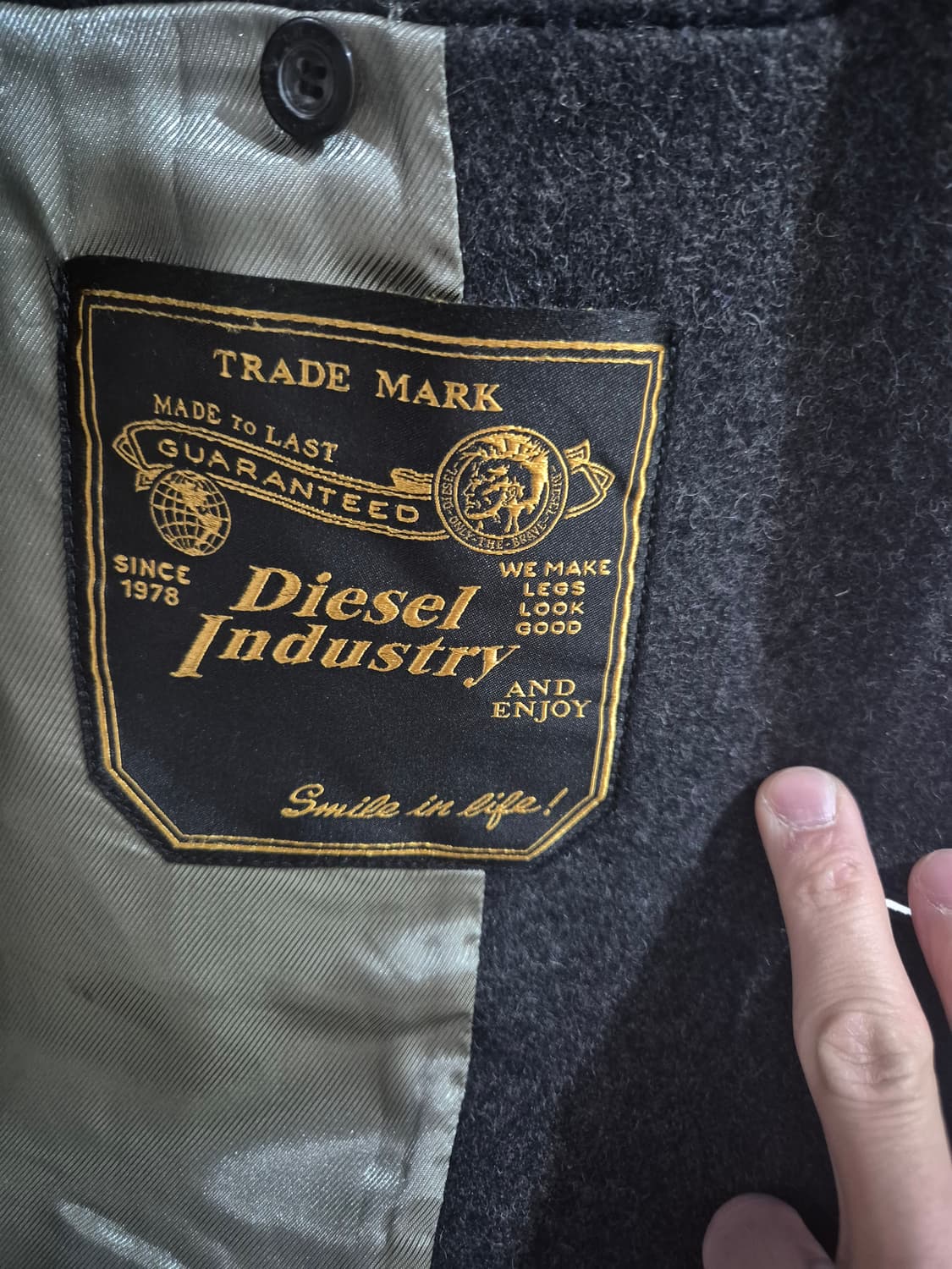 디젤 울 코트 상품이미지3