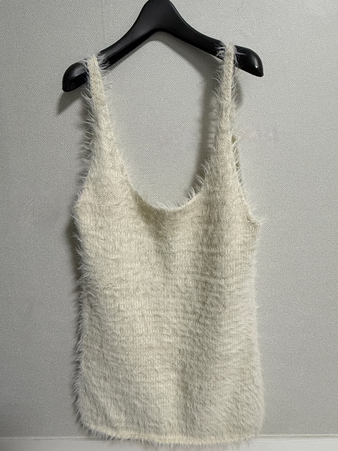 아모멘토 니트 드레스 SHAGGY KNIT DRESS (IVORY) 상품이미지4