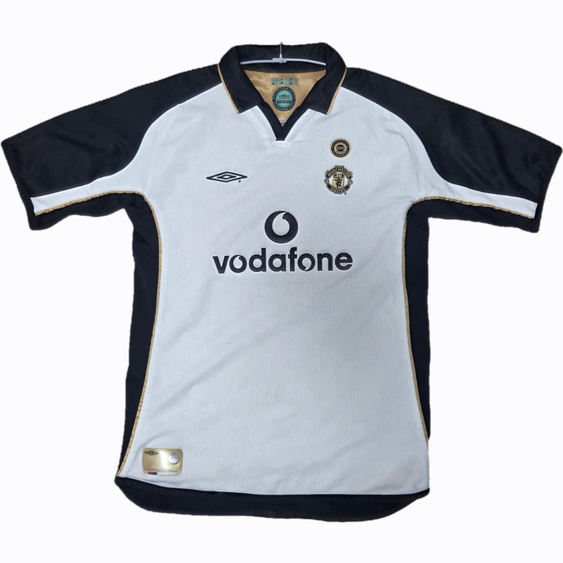 정품 맨유 01-02 100주년 양면 유니폼 XS 상품이미지1