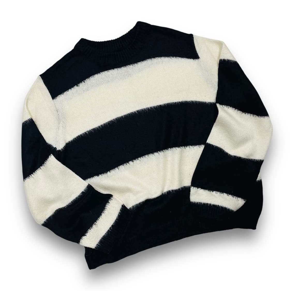 vintage hairy striped knitwear 상품이미지2