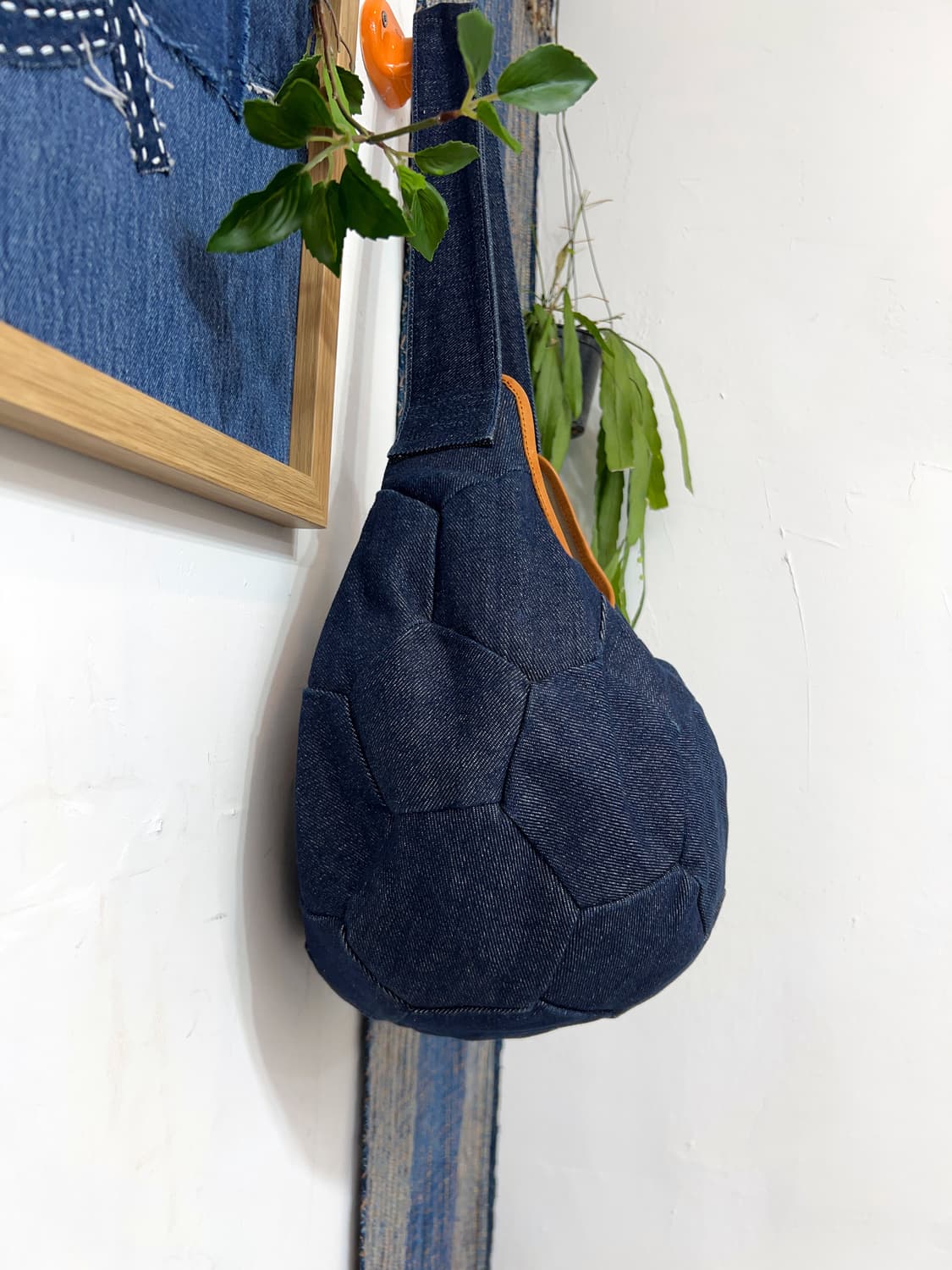 ANVAI  Patchwork Denim Ball Bag 상품이미지5
