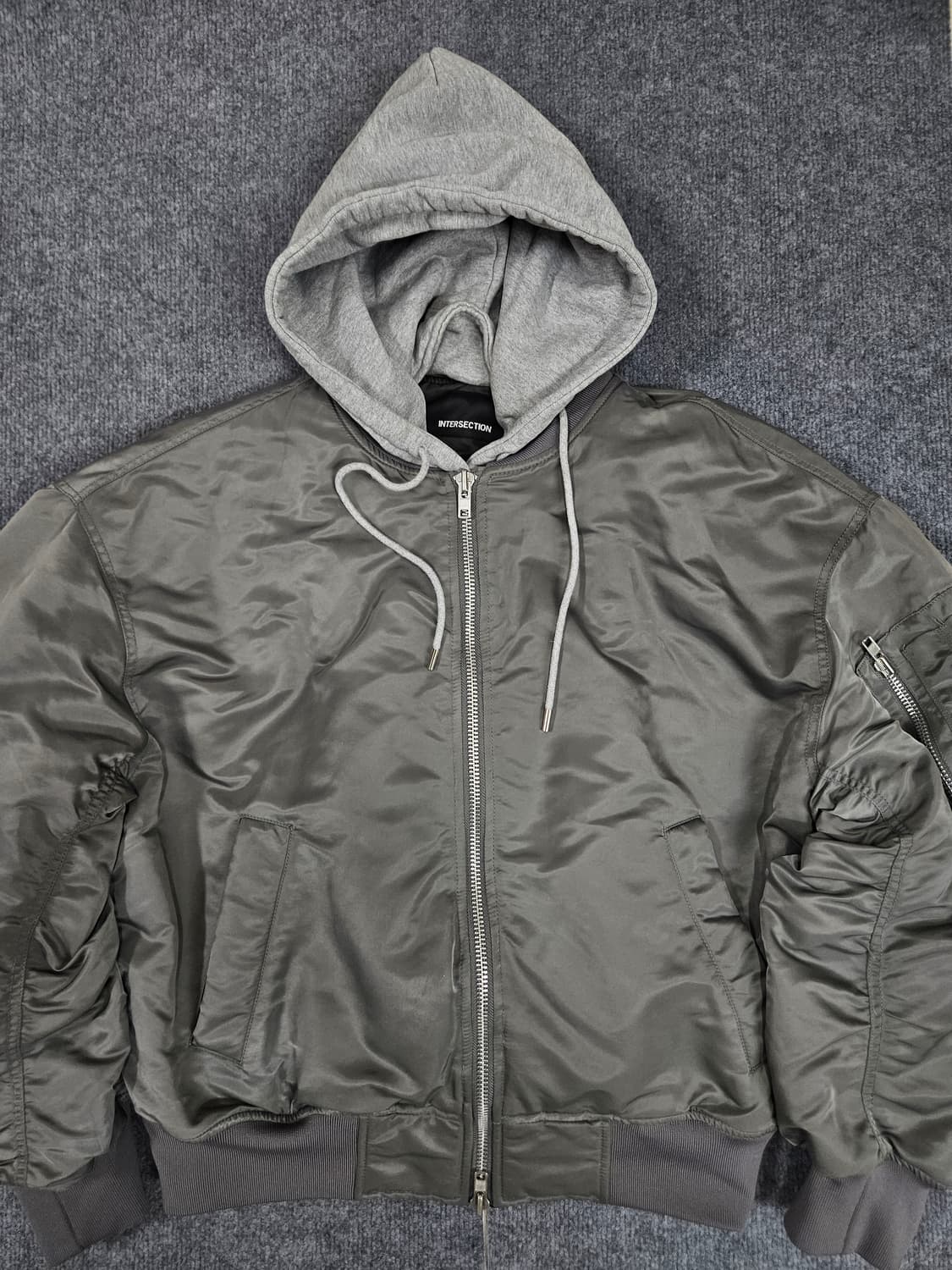 인터섹션 디테처블 후드 MA-1 항공점퍼 상품이미지1