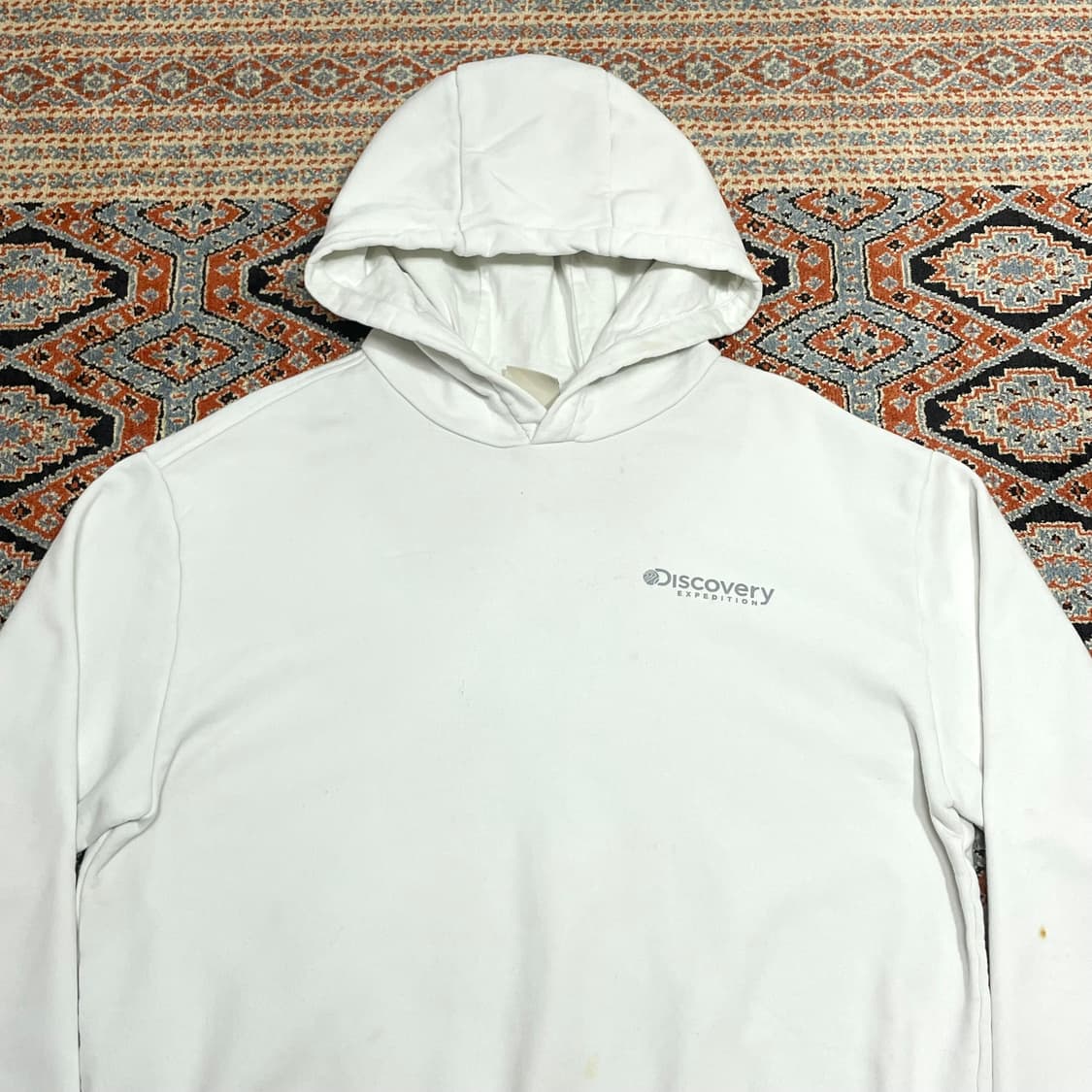 디스커버리 화이트 후드티셔츠 여성100 상품이미지2
