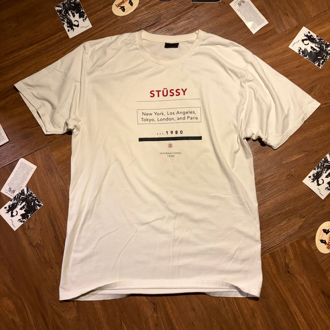 00S STUSSY INTERNATIONAL PRINTED T-SHIRT 상품이미지1