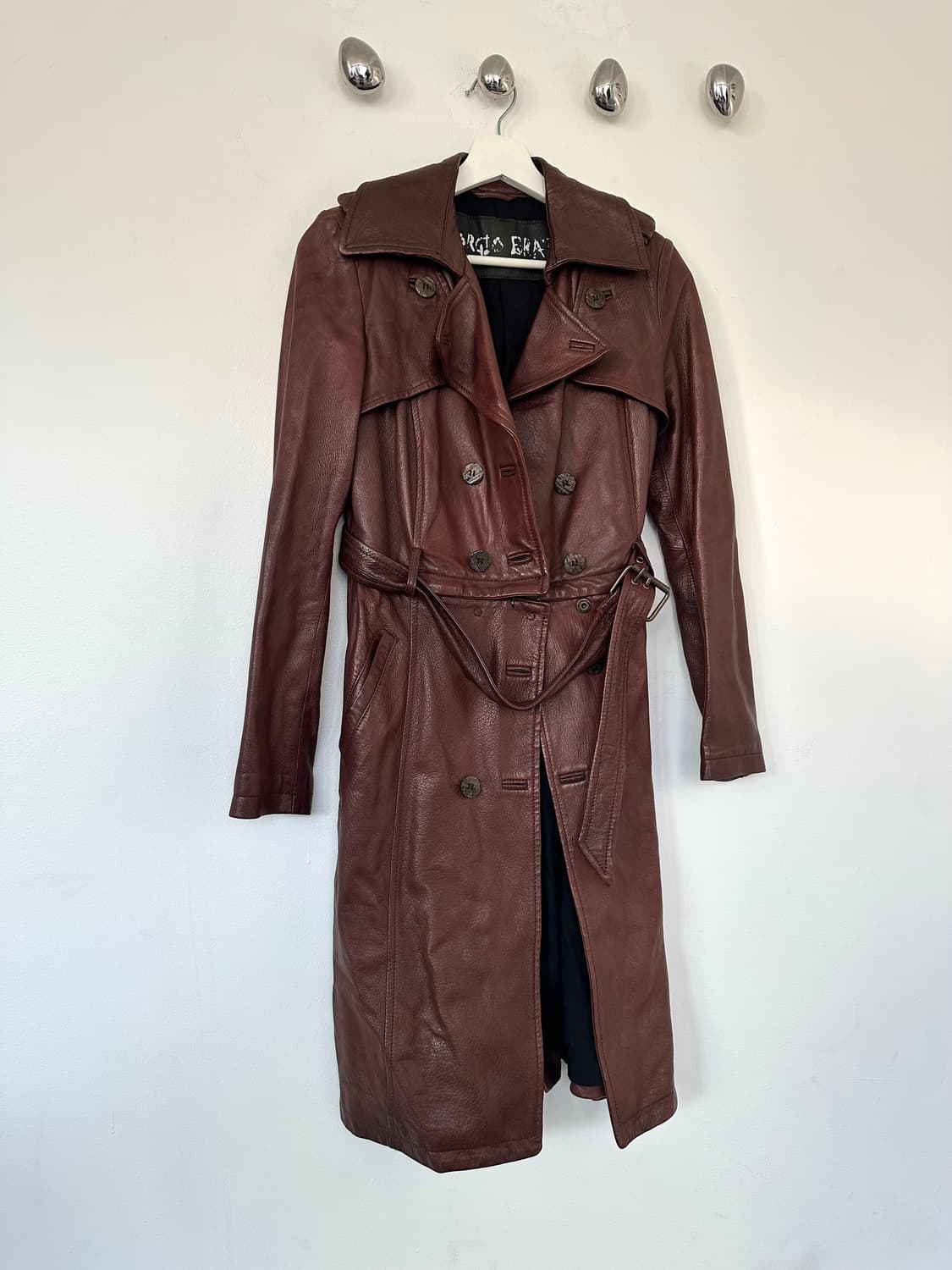 조르지오 브라토 아카이브 해체 레더 코트 상품이미지1