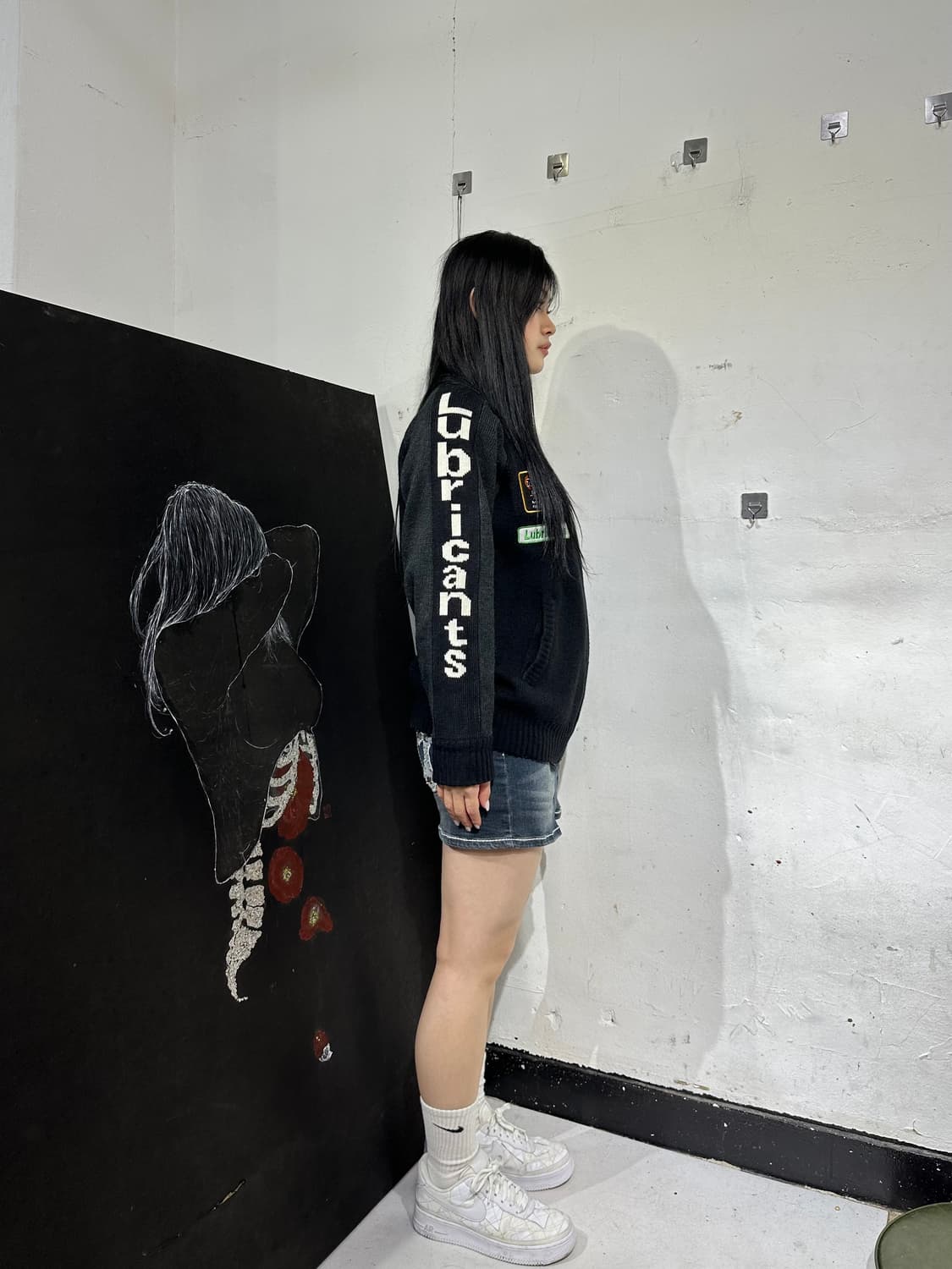 Jpn 일본 빈티지 니트 자켓 자수 집업 져지 상품이미지3