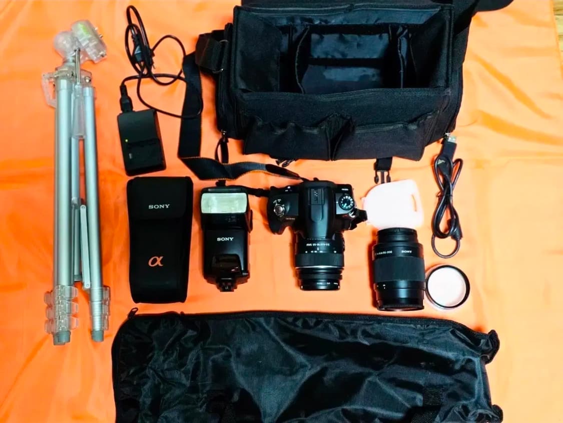 소니 Alpha a230 DSLR 카메라 풀세트 상품이미지1