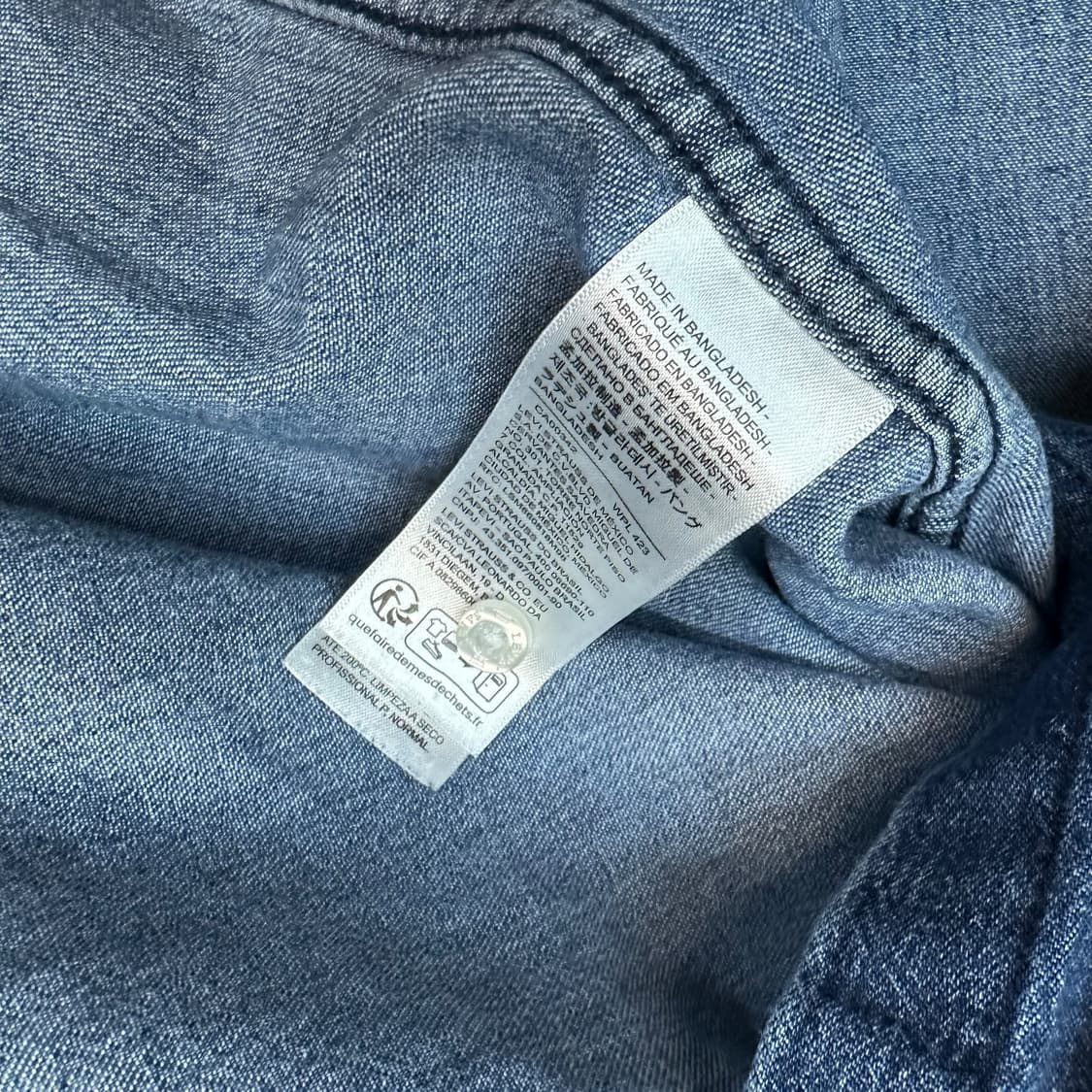 리바이스 웨스턴 데님 셔츠 상품이미지6