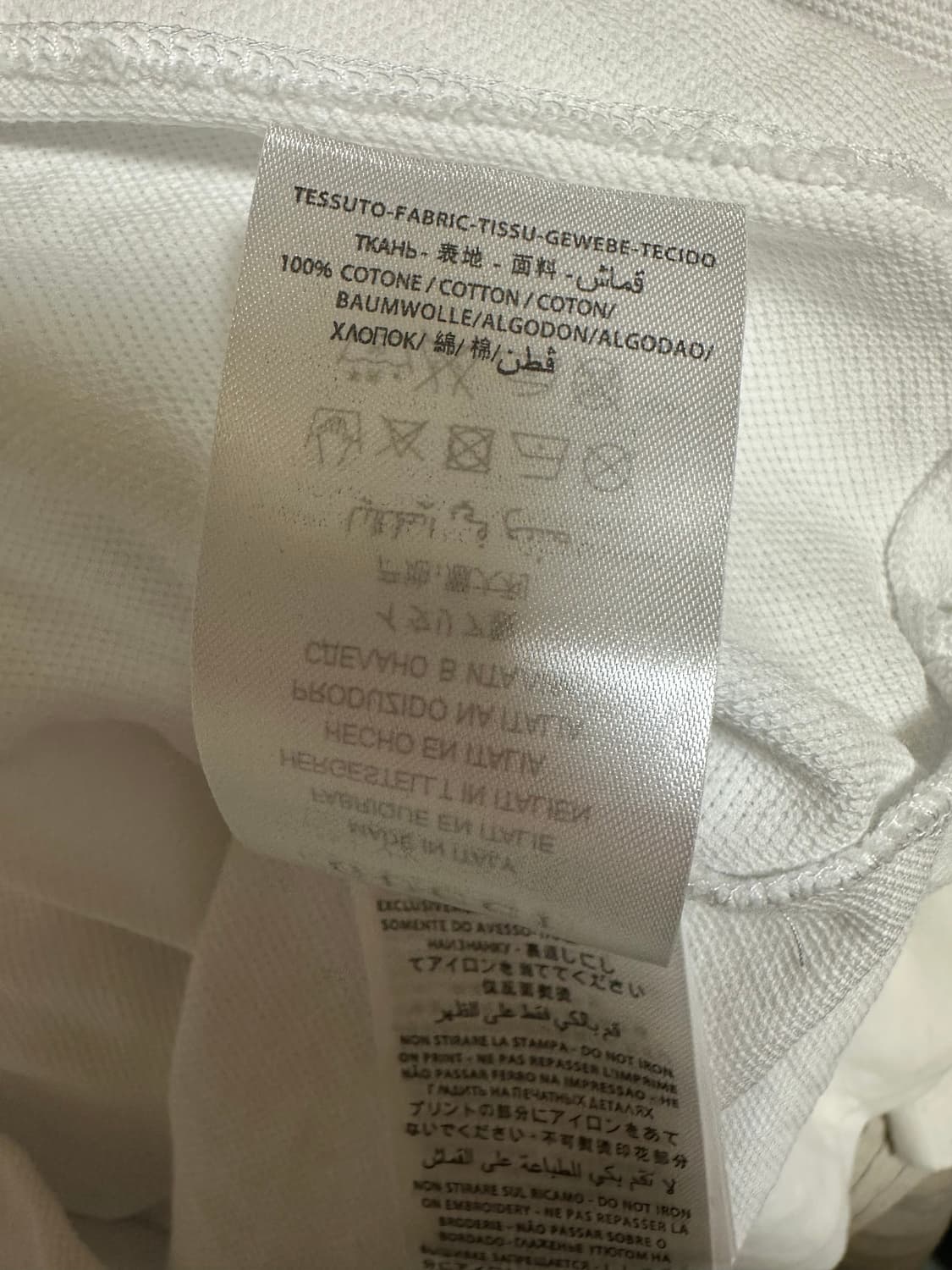 구찌 화이트 자수 반팔 폴로티 정품 상품이미지10