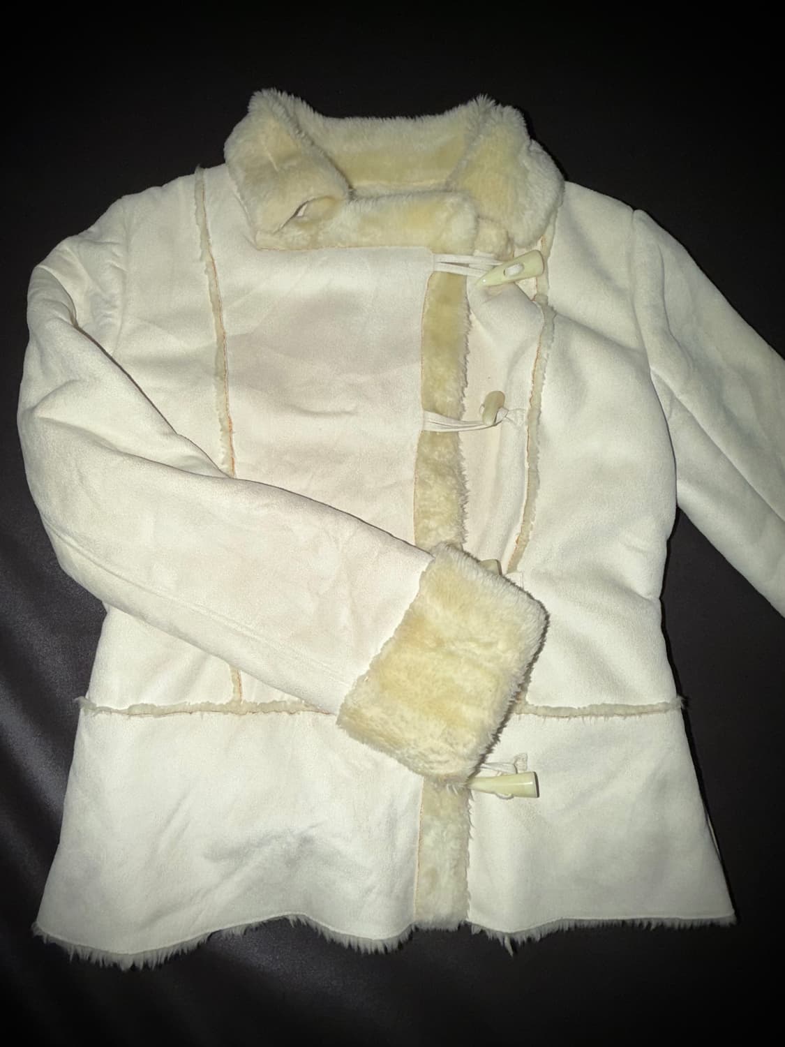 빈티지 크림 무스탕 상품이미지1