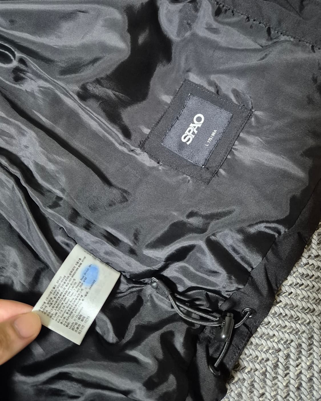 스파오 패딩베스트 L 블랙 상품이미지4