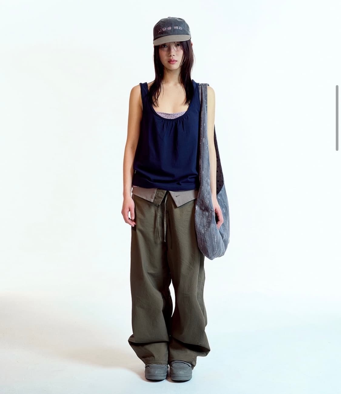 구해요) 코이세이오 두두 레이어드 슬리브리스 네이비 2사이즈 상품이미지2