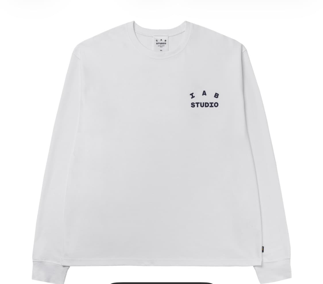 아이앱 스튜디오 아이앱 롱슬리브 화이트 s 상품이미지1