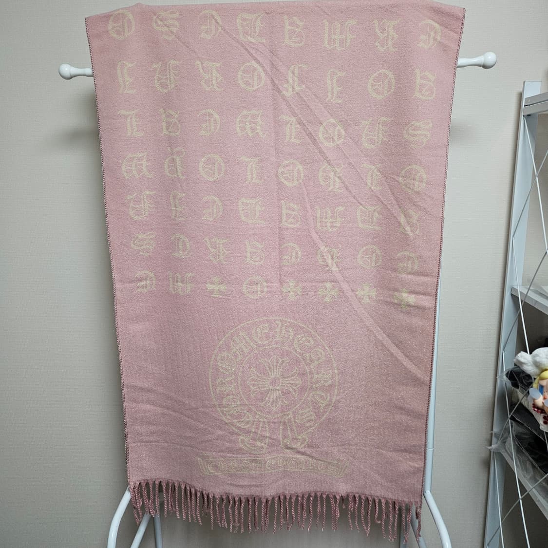 크롬하츠 스타일 더블컬러 머플러 딸기우유 새상품 상품이미지1