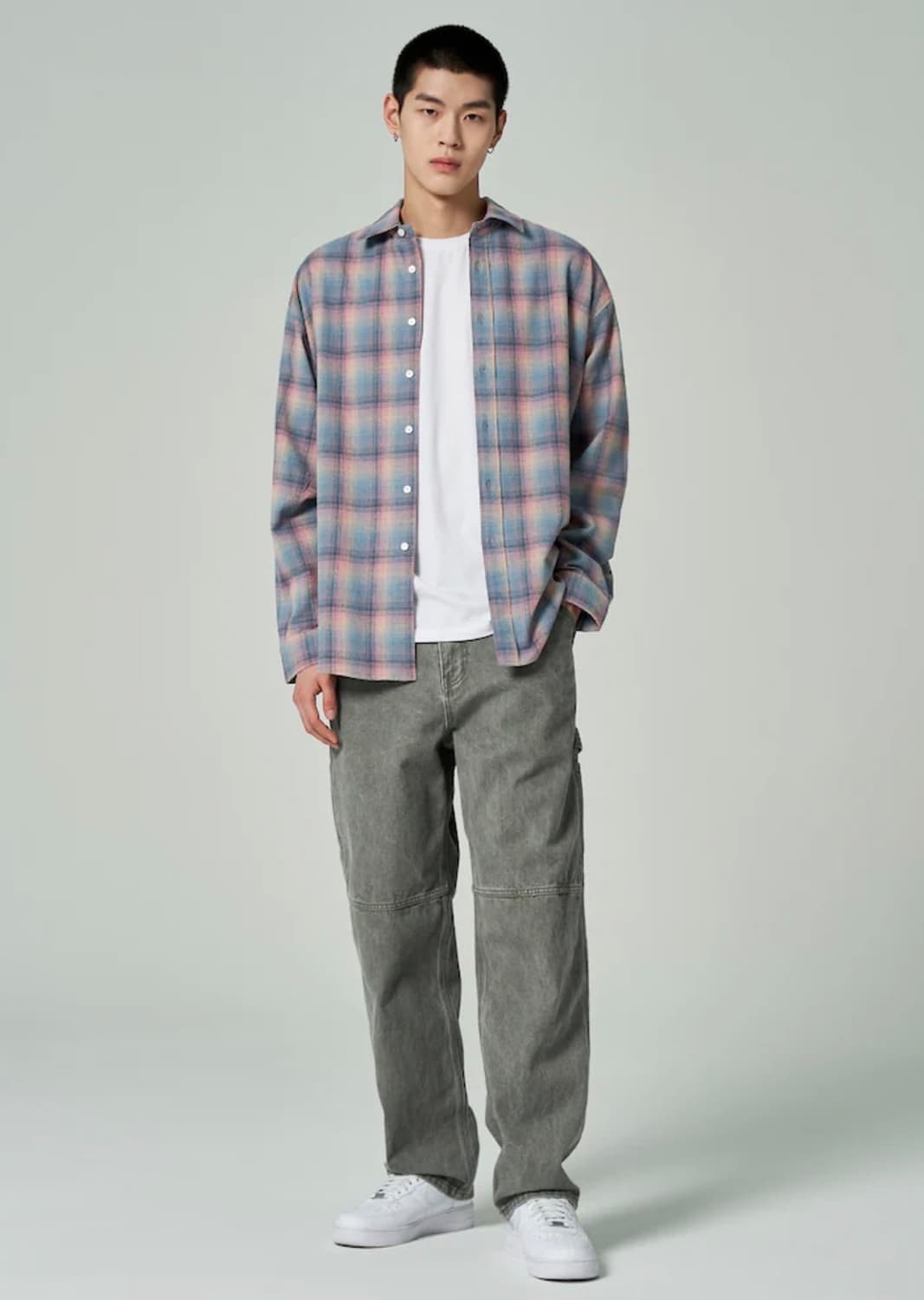 에잇세컨즈 멀티 컬러 체크 셔츠 m 사이즈 상품이미지2