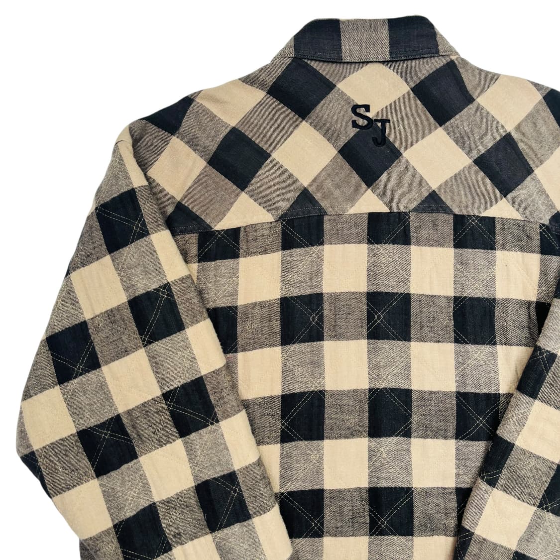 션존 올드스쿨 체크 누빔 셔츠 자켓 XL 상품이미지5